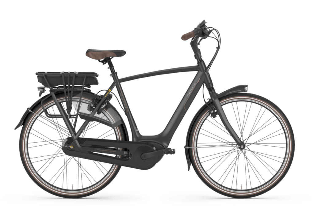 Gazelle Orange C8 HMB Connect Heren Zwart